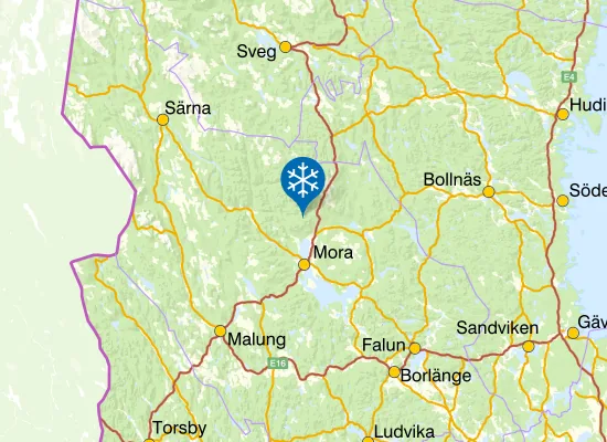 Karta Orsa Grönklitt