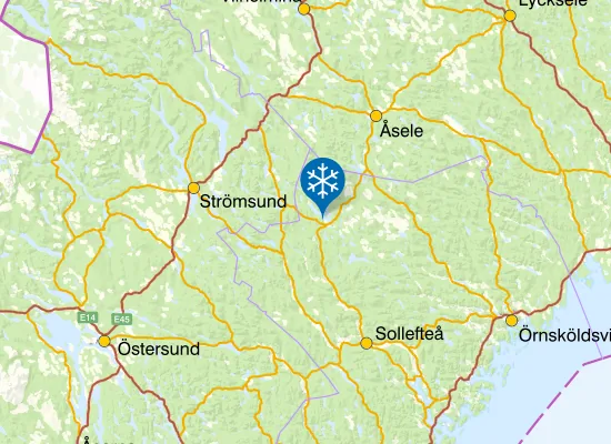 Karta Junsele Slalombacke
