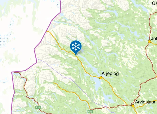Karta Jäckvik Fjällcenter