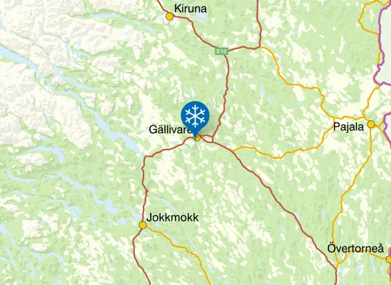 Karta Dundret / Gällivare