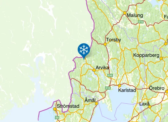 Karta Valfjället Skicenter