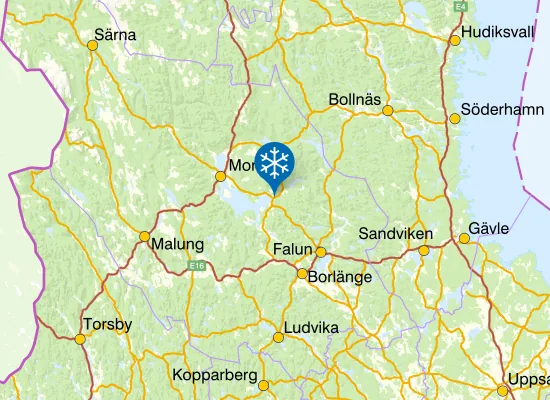 Karta Rättviks Slalombacke