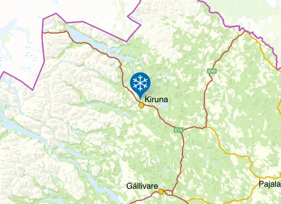 Karta Luossavaarabacken