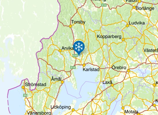 Karta Kils Skidbacke/Frykstabacken
