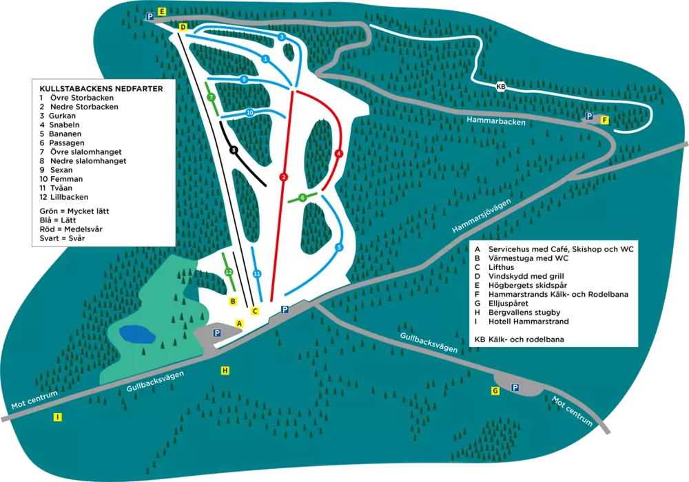 Pistkarta Kullstabacken