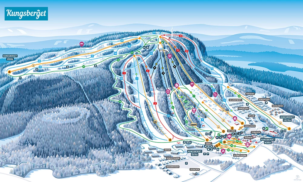 Pistkarta Kungsberget