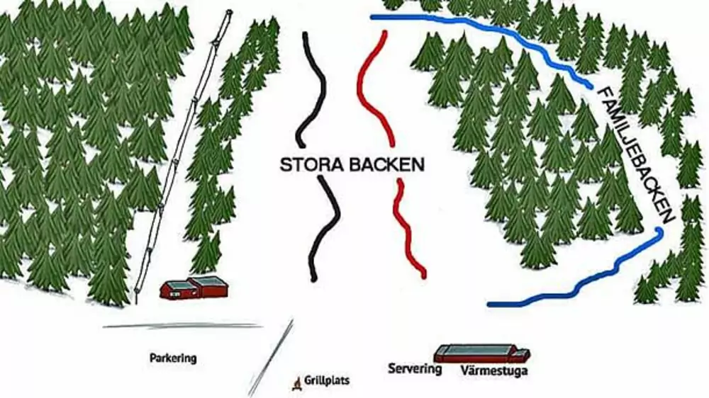 Pistkarta Filipstad (Slalombacken)