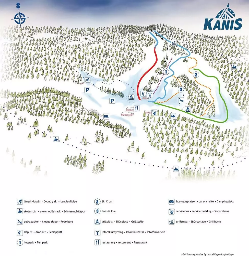 Pistkarta Kanisbacken