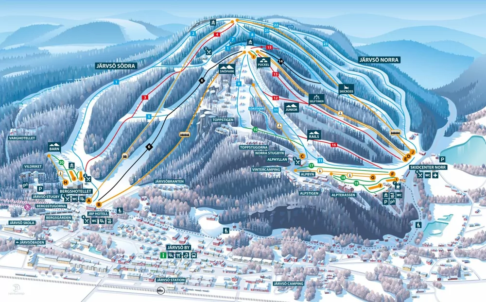 Pistkarta Järvsöbacken