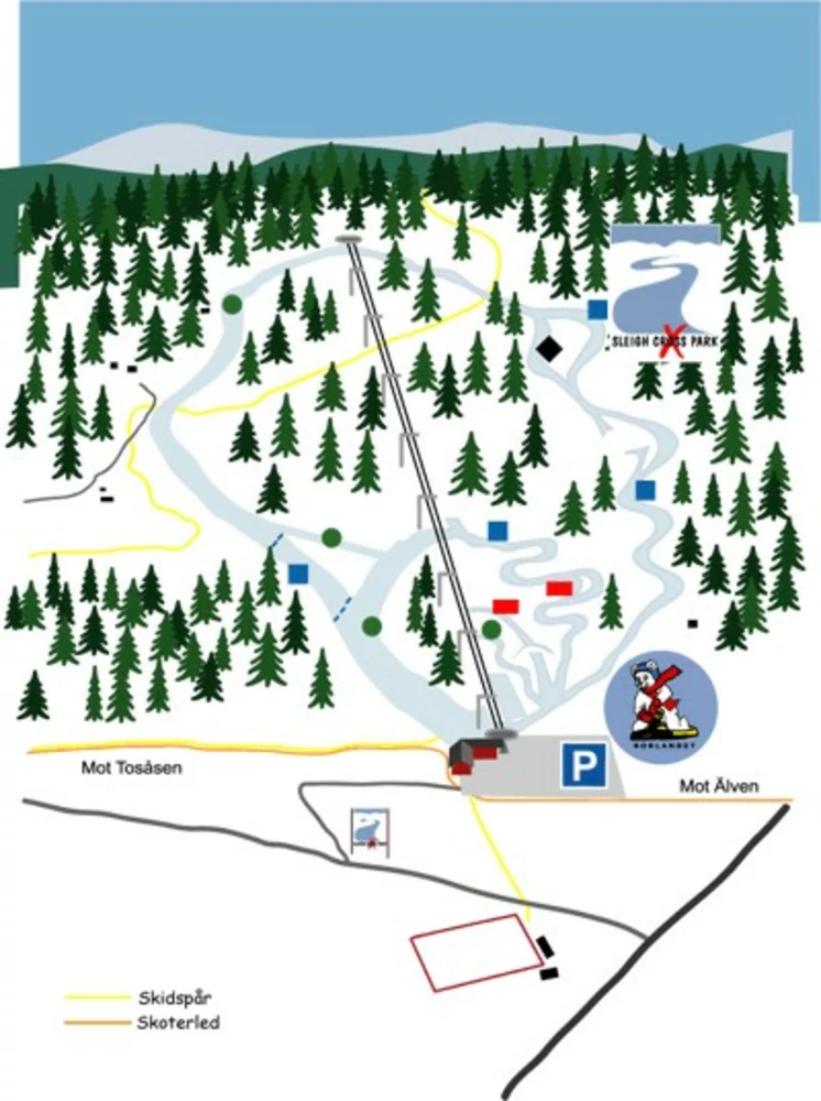 Pistkarta Persåsen skid- och kälkklubb