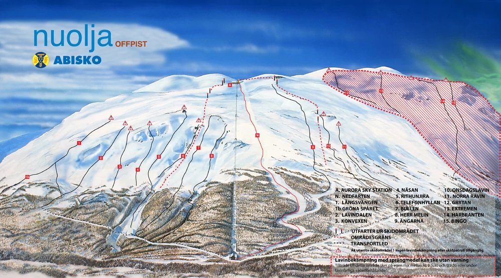 Pistkarta Abisko