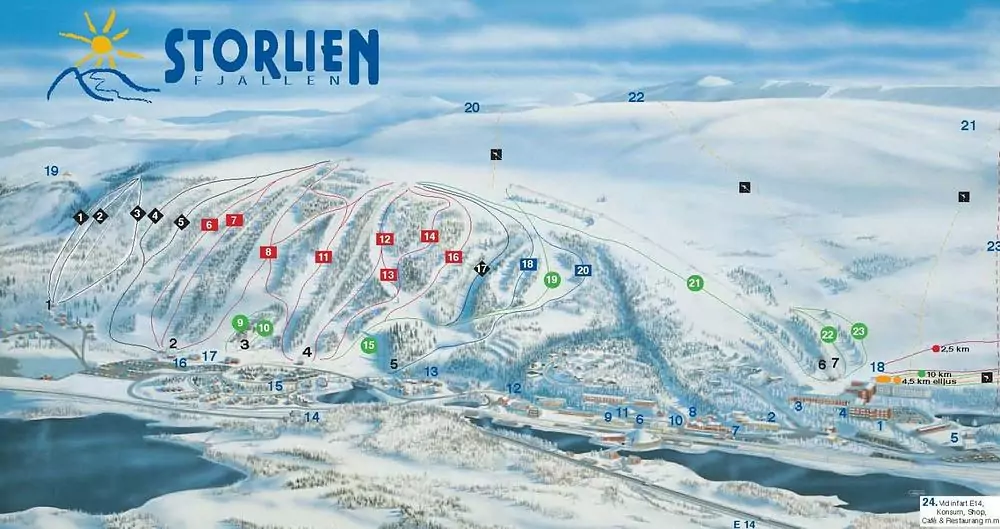 Pistkarta Storlien