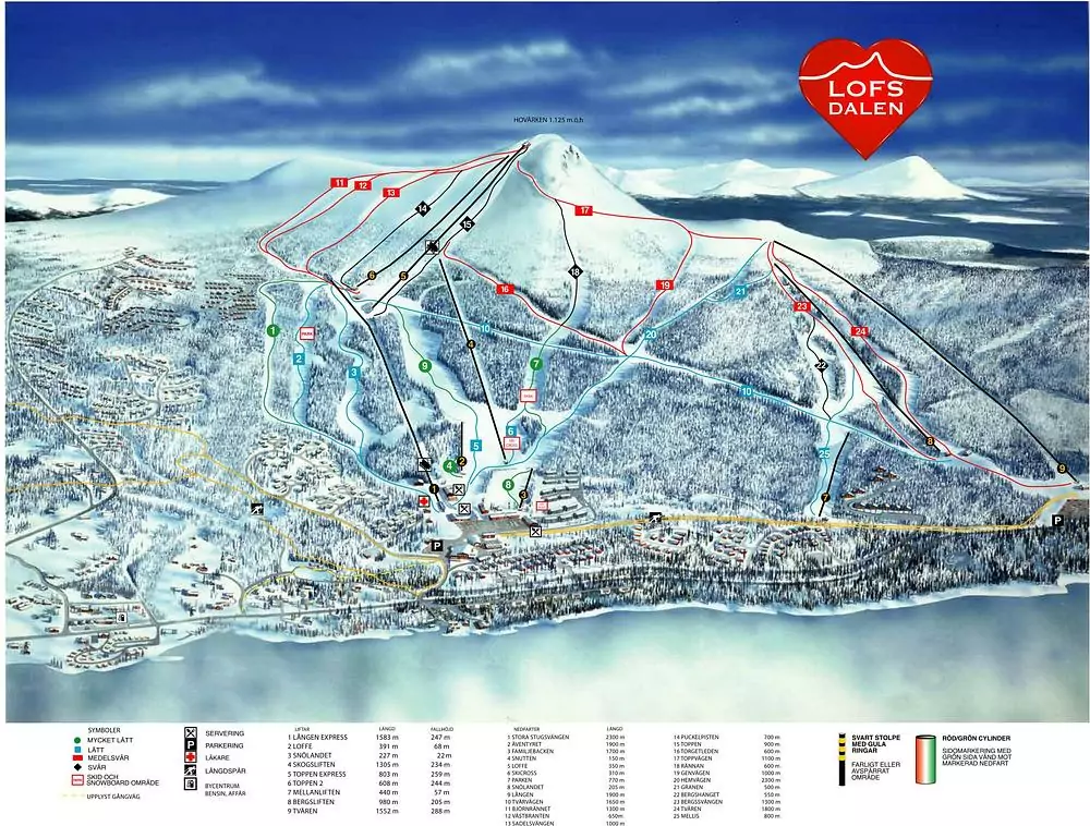 Pistkarta Lofsdalen