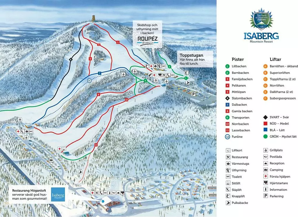 Pistkarta Isaberg (Hestra)