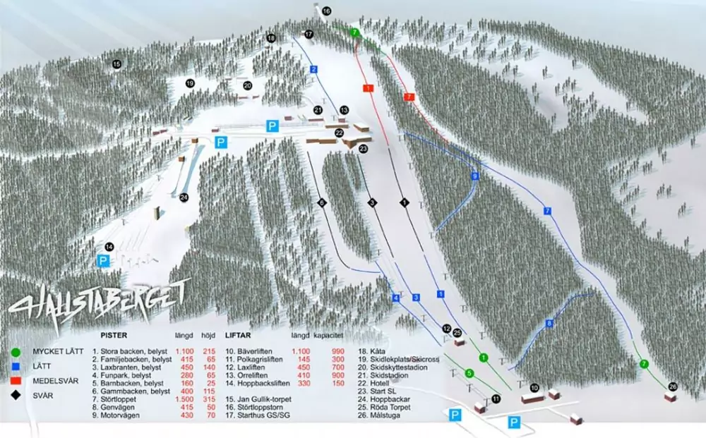 Pistkarta Hallstaberget