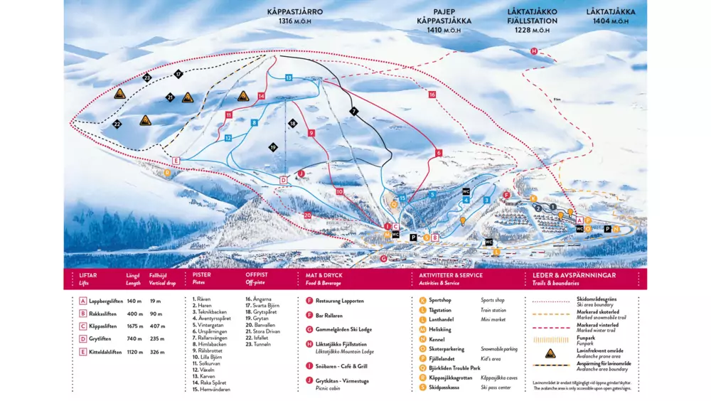 Pistkarta Björkliden