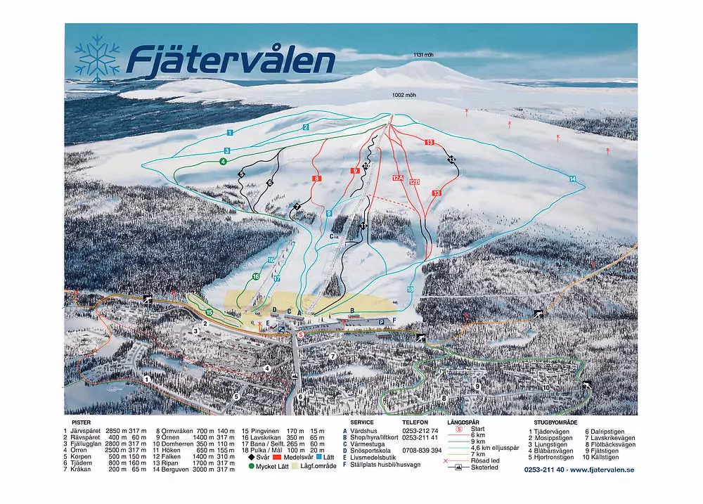 Pistkarta Fjätervålen