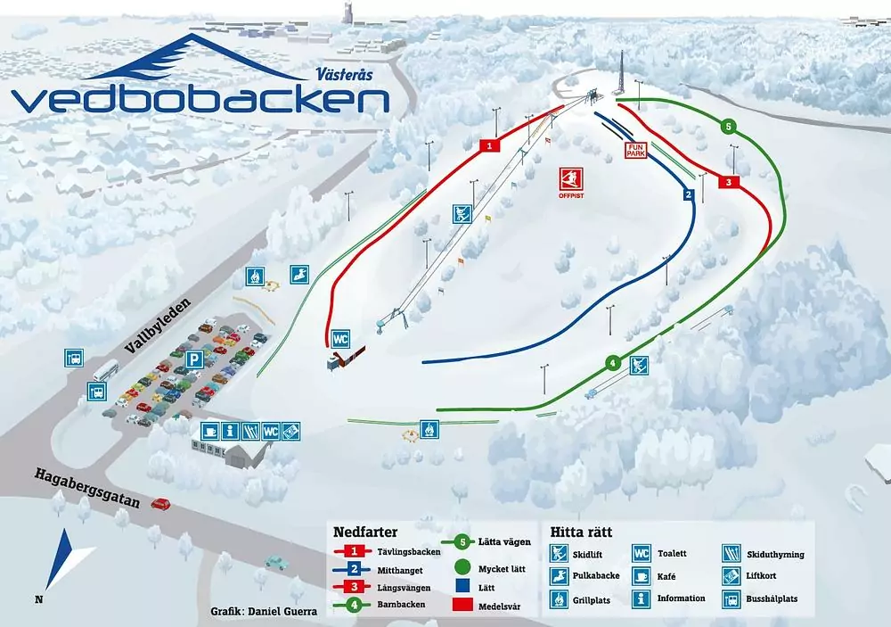 Pistkarta Vedbobacken