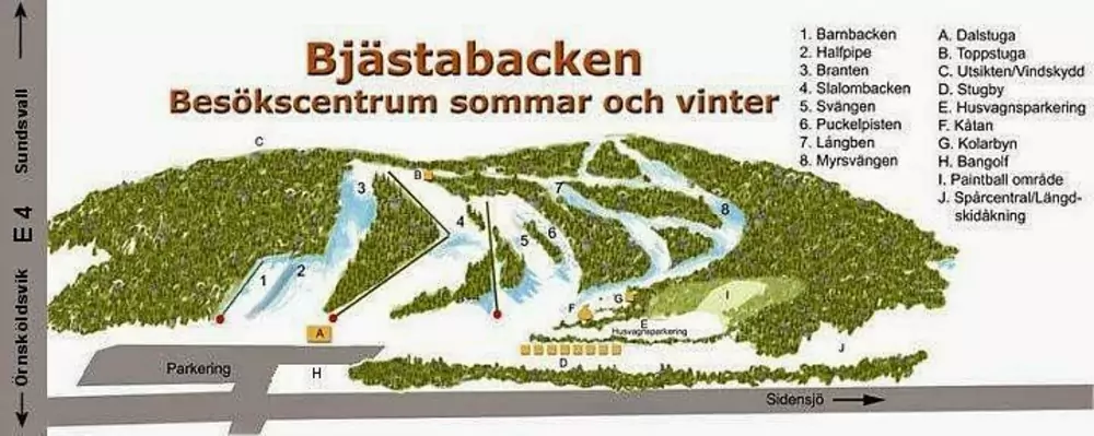 Pistkarta Bjastabacken