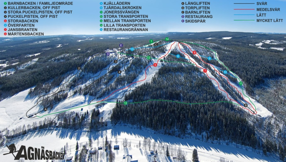 Pistkarta Agnäsbacken