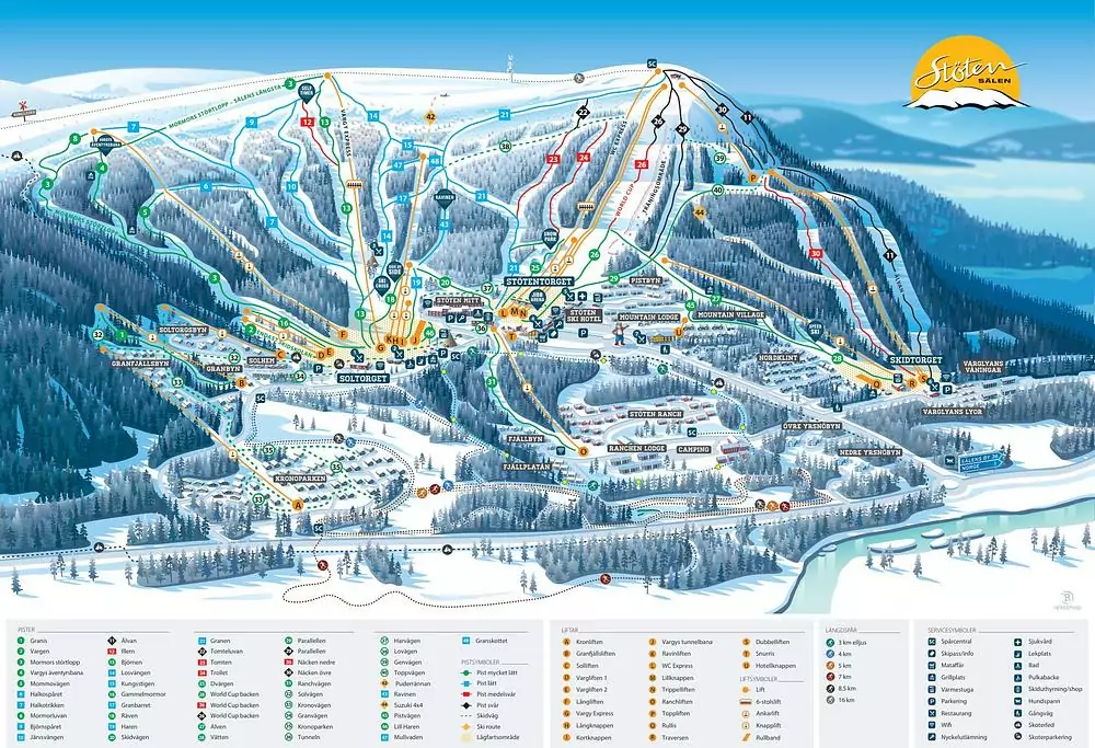 Pistkarta Stöten i Sälen