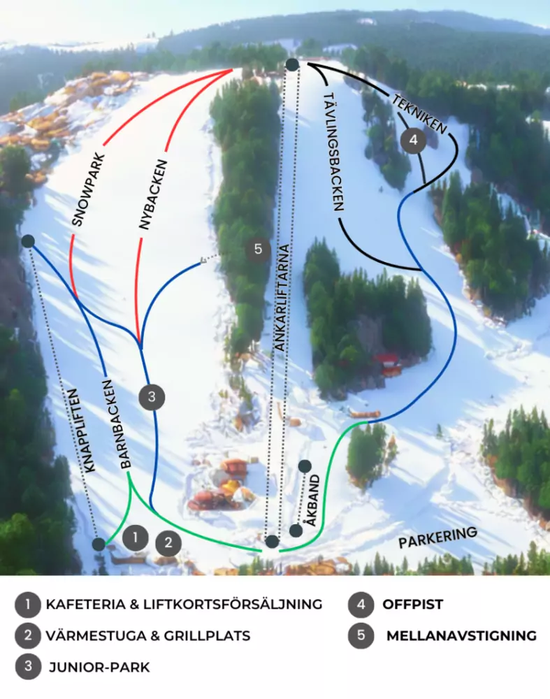 Pistkarta Nybro Backen