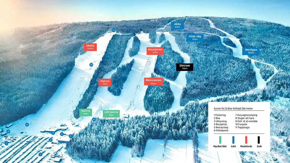 Pistkarta Ski Sunne