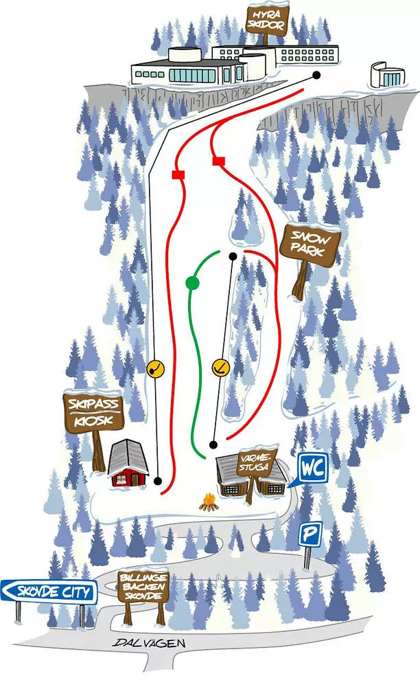 Pistkarta Billingebacken